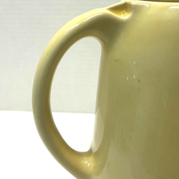 Vintage Hall Art Deco Yellow Ceramic Refrigerator Pitcher - Picture 8 of 10